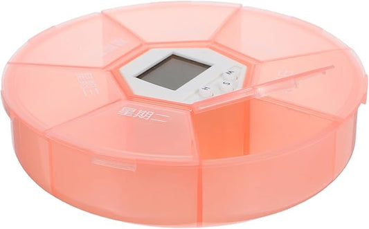 2pcs Travel Pill Case: Automatic Pill Dispenser with Alarm for Elderly - Travel Medication Organizer with Timer Reminder