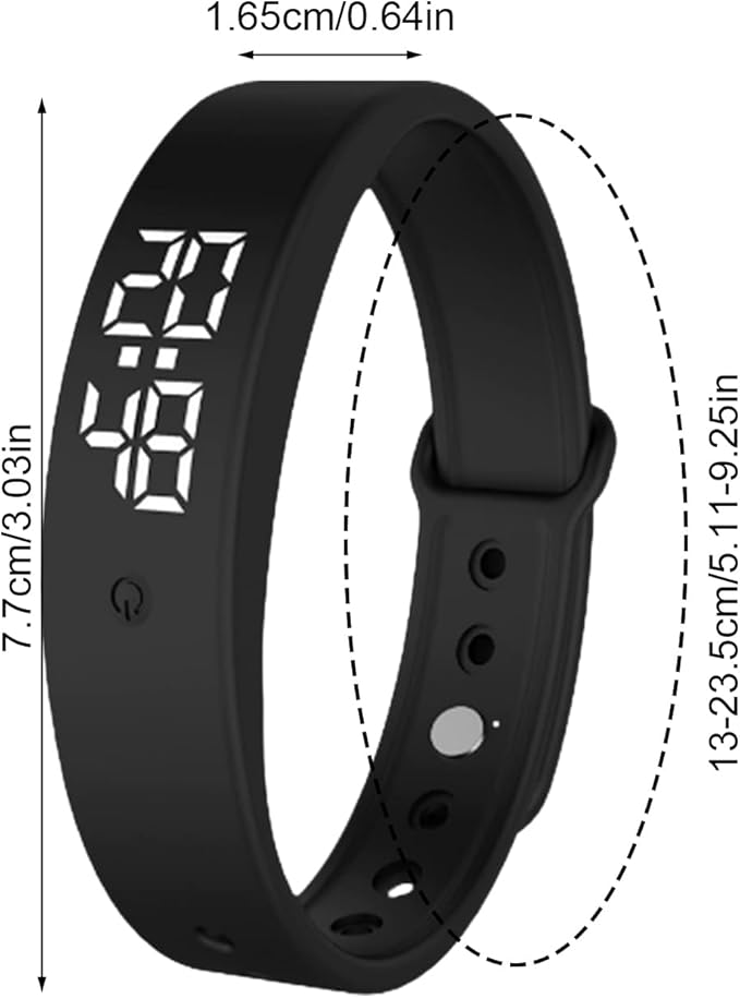Alarm Vibrating Watch, Alarm Reminder Watch, Silent Vibrating Timer Clock, 3 Alarms Daily Organizer Timer for Adults/Men/Women/Teens/Elderly