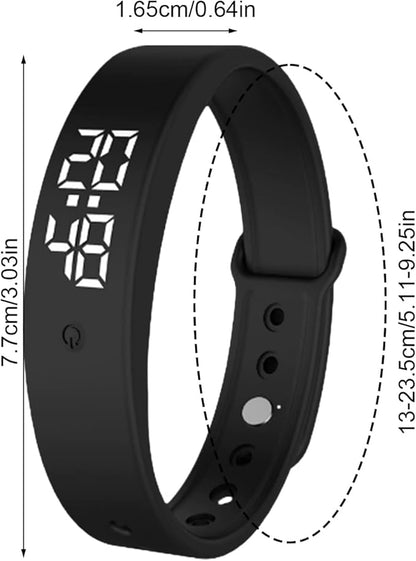 Alarm Vibrating Watch, Alarm Reminder Watch, Silent Vibrating Timer Clock, 3 Alarms Daily Organizer Timer for Adults/Men/Women/Teens/Elderly