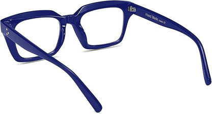 FEISEDY Retro Square Blue Light Blocking Reading Glasses Anti Glare Digital Eyestrain Reader B2479