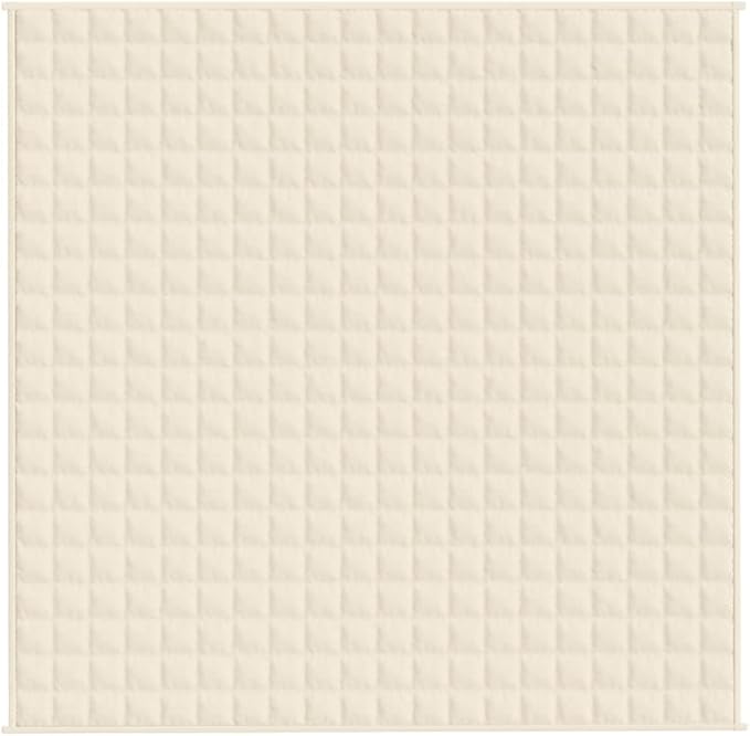 vidaXL Weighted Blanket in Light Cream - Breathable, Durable Fabric, Filling for Optimal Comfort, Ideal for Better Sleep