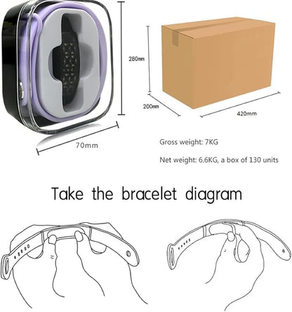 Vibrating Alarm Reminder Watch, Silent Alarm Wristband up to 15 Personal Alarms or Pill Reminders per Day