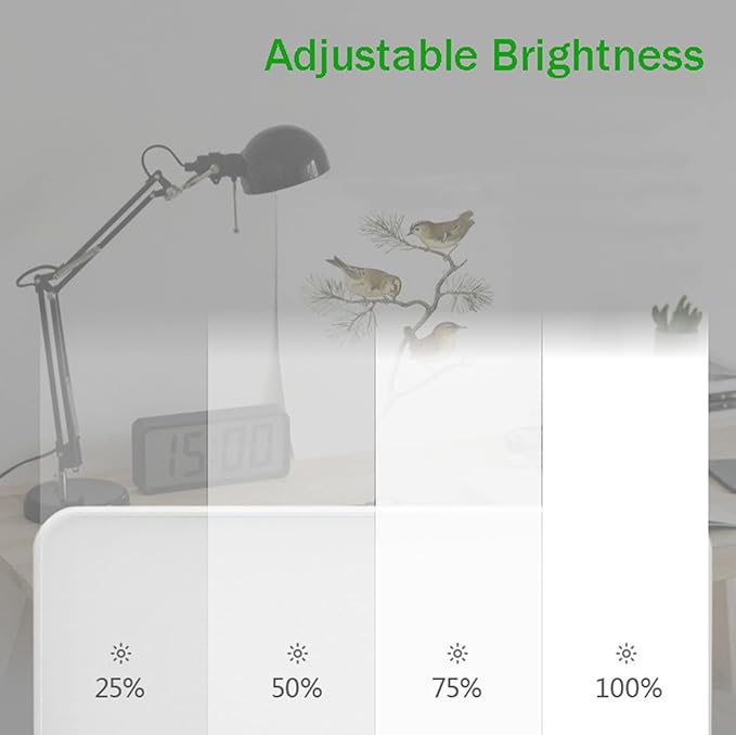 10000 Lux Cool White Light Therapy Lamp Simulation of Daylight Natural Light Full-Spectrum Energy Lamp