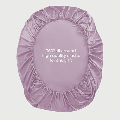 LINENWALAS Fitted Sheet Only Viscose Derived from Bamboo, Bottom Sheet for California King Size Bed – 16” Deep Pocket, Snug Fit – Cooling, Breathable, Soft, Hypoallergenic (Lilac, Cal King)