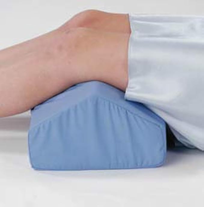 Therapist's Choice® Elevating Leg Rest Cushion Foam Pillow, Helpful for Knee and Leg Pain, 17 x 10 x 6 inches, Blue