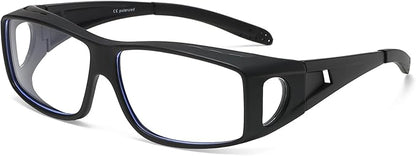 Fit Over Glasses Blue Light Blocking and Night Vision Driving Glasses for Men Women Wrap Around Goggles Eyewear PT2006
