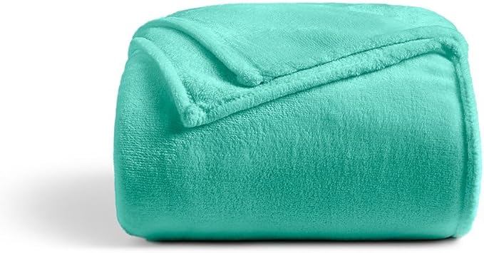 Cosy House Collection Everyday 1500 Series Fleece Blanket - College Dorm Room Essentials - All Season, Stays Fresh & Clean - Soft, Breathable & Skin-Friendly (Twin/Twin XL, Turquoise)