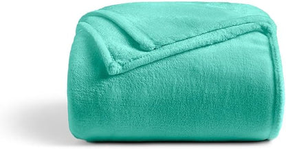 Cosy House Collection Everyday 1500 Series Fleece Blanket - College Dorm Room Essentials - All Season, Stays Fresh & Clean - Soft, Breathable & Skin-Friendly (Twin/Twin XL, Turquoise)