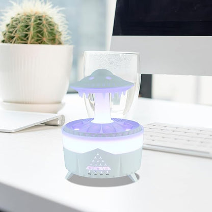 Cabilock Rain Cloud Humidifier, Aromatherapy Essential Oil Diffuser with Remote Control, Rain Sounds White Noise Humidifier, Waterfall Night Lights Sleep Aid Desk Lamp for Bedroom