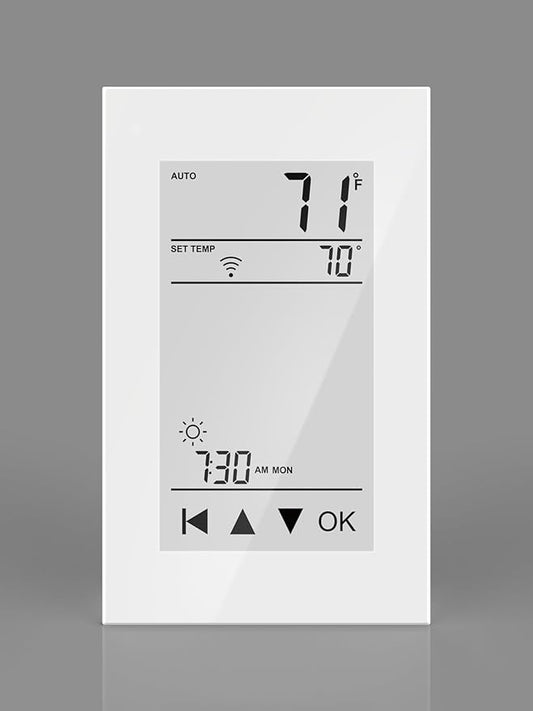 QuietWarmth Thermostat THERMAEGH Smart Home/WiFi Thermostat w/Built-in GFCI for Control of 120V or 240V Radiant Heat Includes Floor Sensor
