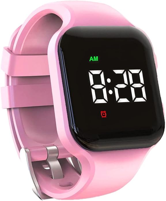 Vibrating Alarm Watch Rechargeable 15 Alarm Reminder Wristband Potty Training Watch with Lock Screen