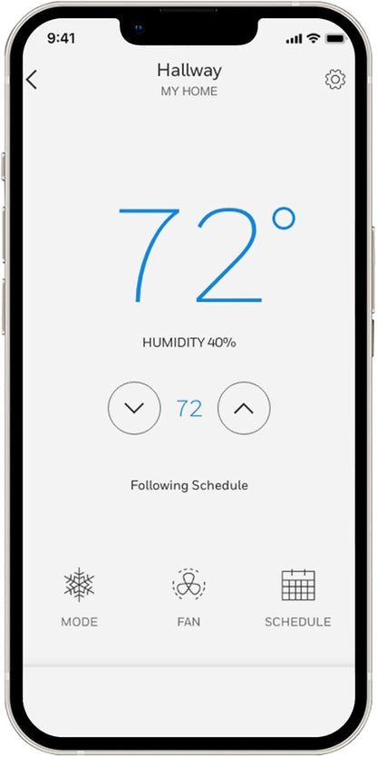 Honeywell Home T9 WIFI Smart Thermostat, Smart Room Sensor Ready, Touchscreen Display, Alexa and Google Assist
