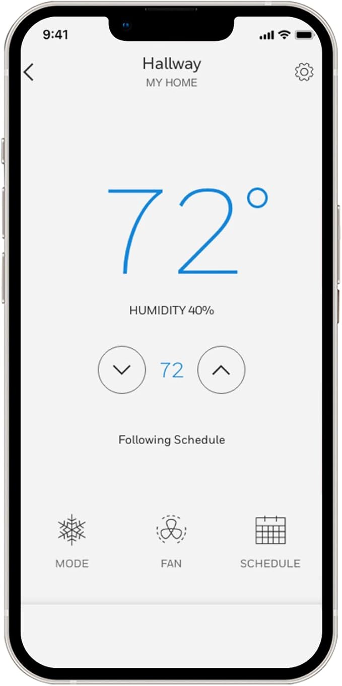 Honeywell Home T9 WiFi Smart Thermostat, Smart Room Sensor Ready, Touchscreen Display, Alexa and Google Assist (Pack of 2)