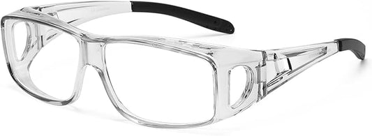 Fit Over Glasses Blue Light Blocking and Night Vision Driving Glasses for Men Women Wrap Around Goggles Eyewear PT2006