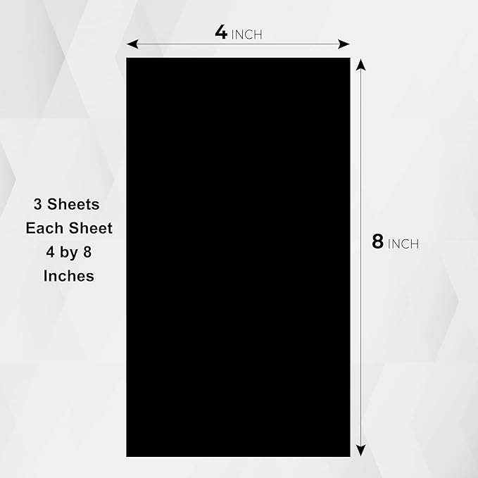 Light Dimming Sheets, Light Blocking LED Covers, Custom Size (3 Sheets) Dimming Stickers Sheet for Alarm Clocks, Electronic Games, Cellphones, Appliance - Dimming 50% ~ 80%, (3Sheets = 3 Uncut)