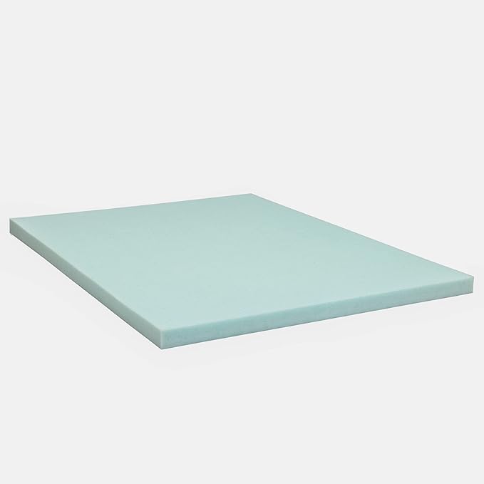 Beautyrest Thermagel Deluxe Cooling Pressure-Relieving Memory Foam Mattress Topper, King, 3-Inch, Blue