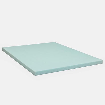 Beautyrest Thermagel Deluxe Cooling Pressure-Relieving Memory Foam Mattress Topper, Queen, 3-Inch, Blue