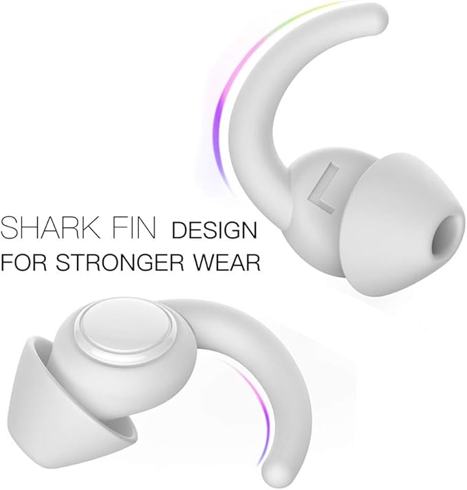 Ear Plugs for Sleeping, Noise Reduction Reusable Earplugs for Sleep, Hearing Protection Soft Comfy Silicone Ear Plugs for Concerts, Focus, Travel, Work, 33dB Noise Cancelling (navyblue)