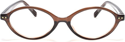 TIJN Olisa Blue Light Blocking Glasses for Women Men,Oval Glasses Frame Bluelight Glasses for Gaming/Computer/Screen