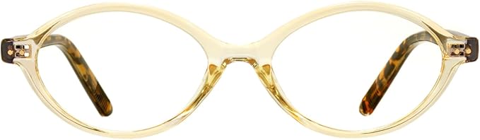 TIJN Olisa Blue Light Blocking Glasses for Women Men,Oval Glasses Frame Bluelight Glasses for Gaming/Computer/Screen