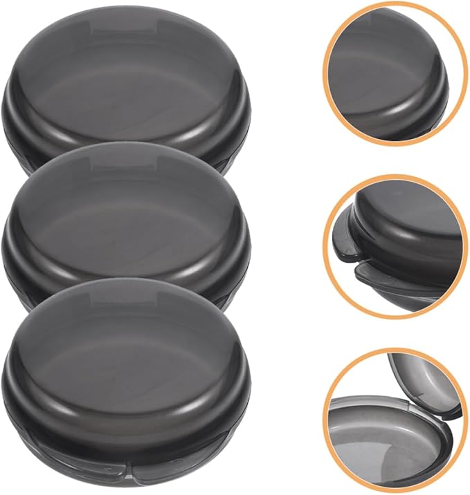 Baluue 3pcs Transparent Pill Organizer Compact Daily Medication Container for Travel Use Airtight Storage for Pills and Vitamins Multi-Functional Tablet Holder