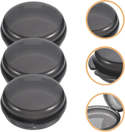 Baluue 3pcs Transparent Pill Organizer Compact Daily Medication Container for Travel Use Airtight Storage for Pills and Vitamins Multi-Functional Tablet Holder