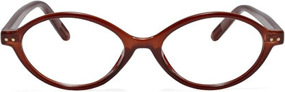 TIJN Olisa Blue Light Blocking Glasses for Women Men,Oval Glasses Frame Bluelight Glasses for Gaming/Computer/Screen