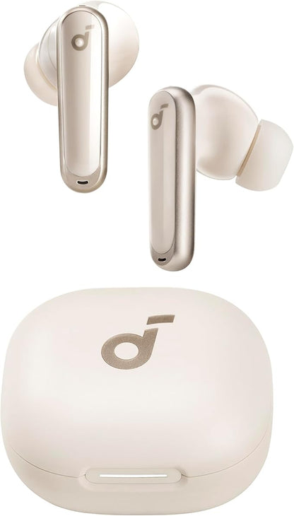 Soundcore P40i by Anker, Noise Cancelling Wireless Earbuds, Adaptive Noise Cancelling to Environments, Heavy Bass, 60H Playtime, 2-in-1 Case and Phone Stand, IPX5, Wireless Charging, Bluetooth 5.3