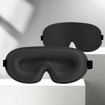 3D Sleep Mask for Men & Women – 100% Blackout Light, Soft & Smooth Eye Mask for Travel, Relaxation & Deep Sleeping, Breathable Comfort