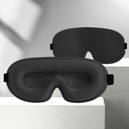 3D Sleep Mask for Men & Women – 100% Blackout Light, Soft & Smooth Eye Mask for Travel, Relaxation & Deep Sleeping, Breathable Comfort