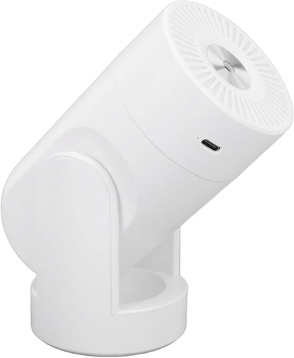 Black Portable USB Humidifier with Angle, Quiet Cool Mist Desktop Humidifier for Travel - 360 Degree Rotation Car Humidifier (White)