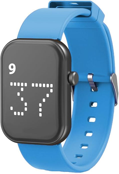 Rechargeable Vibrating Alarm Watch Silent Pill Reminder Wristband Wake Up Watch - with 8 Personalised Message Reminder