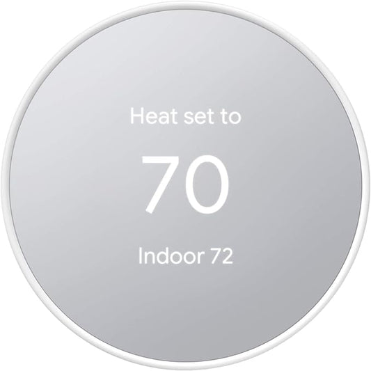 Google Nest Thermostat - Smart Thermostat for Home - Programmable WiFi Thermostat - Snow - GA01334-US Bundle with Matching Google Nest Thermostat Trim Kit Wall Mount Plate GA01837-US