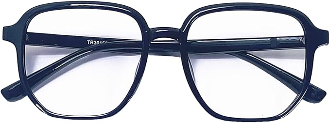 Blue Light Blocking Glasses Reading Glasses for Women Men Square Nerd Eyeglasses Frame Lightweight Reduce Eye Strain