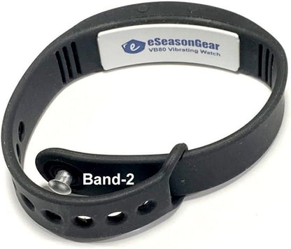 VB80 12 Alarm Vibrating Watch, Silent Vibration Shake Wake ADHD Medication Reminder