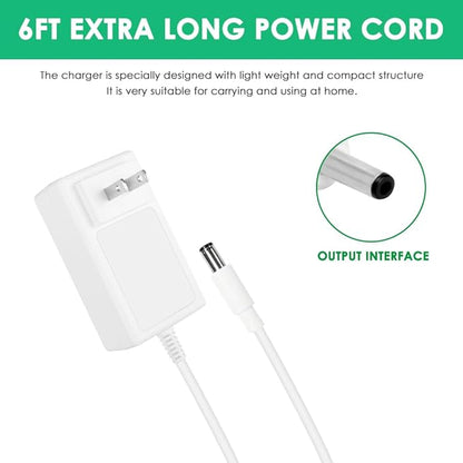 Mrgru 24V Replacement Charger for Hatch Restore 2 Wake Up Light Alarm Clock Compatible with Hatch Sunrise Alarm Clock Smart Light Sound Machine Power Cord Adapter