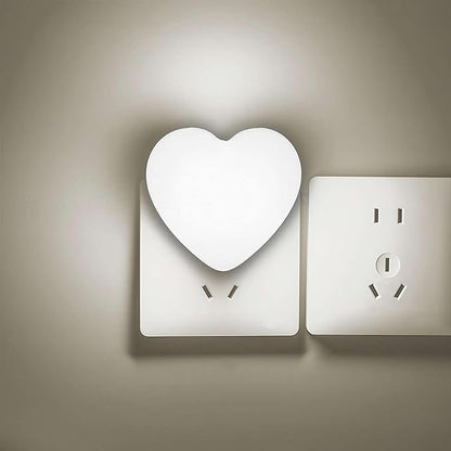 INZU Night Lights Plug into Wall, LED Night Light for Kids, Cute Nightlight with Auto Dusk to Dawn Sensor, LED Nightlight with Soft Warm Light for Bedroom, Nursery, Bathroom, Hallway (White)
