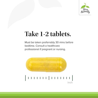 Terry Naturally Curamin Nighttime - Curcumin & DLPA Capsule Supplement - Non-GMO Supplement to Support Healthy Sleep & Relaxation - Herbal Supplement with Melatonin - 30 Capsules