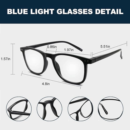 AOSM Blue Light Glasses for Men & Women,Gaming glasses Anti-Glare UV400 Protection,Blue Light Blocking to Relieve Eye Strain