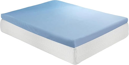 Roost Sleep Cool Cloud 3 Inch Gel Memory Foam Full Mattress Topper – Cooling Bed Topper for Back Pain and Pressure Relief, Removable Washable Cover, Ventilated Design, Fits Full Beds