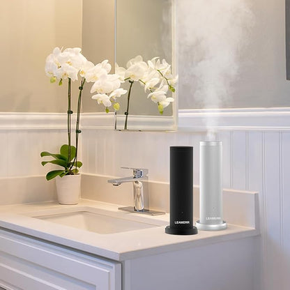 Smart Aroma Diffuser with Bluetooth & WiFi,Coverage: 1399 sq ft,Air Purifier for Home Hotel Store, APP Control Waterless Essential Oil Diffuser, Black