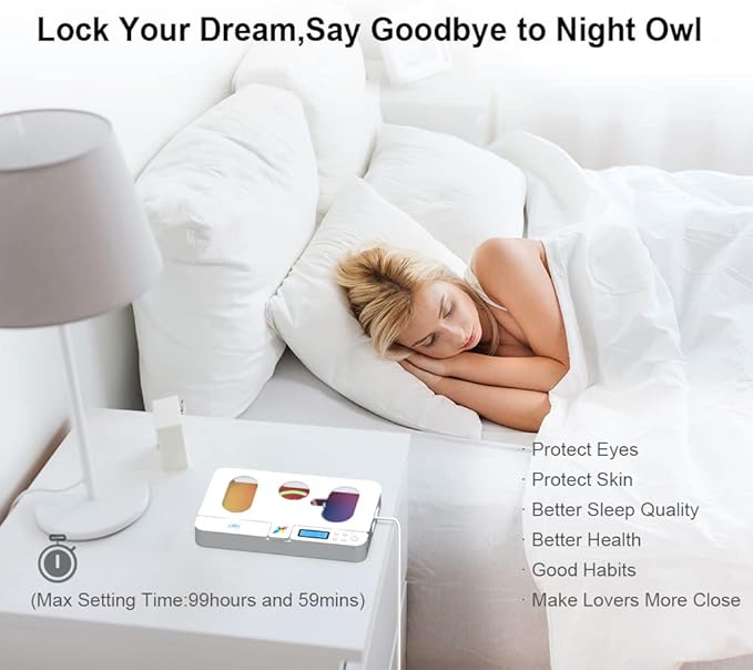 ySky Portable Phone Lock Box with Timer for iPhone and Android Phones, Self-Control Timed Phone Jail Locker to Help Kids,Students, Adults Focus Back, Unplug from Phones Boost Your Mental Wellness