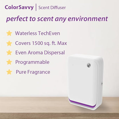 Smart Scent Air Machine for Home 1500 Sq. Ft Coverage Waterless Essential Oil Diffuser with Smart Cold Air Tech, Bluetooth Hotel Collection Diffuser for Home, Hotel, Spa, Office