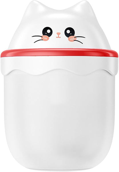 Cute Cat Shape Humidifier,Mini Humidifier, USB Personal Desktop Humidifier for Car, Plants, Office Room, Bedroom, 2 Mist Modes, 2 LED Colors,Auto Shutoff, Quiet