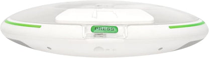 Automatic Pill Dispenser with Flashing Light, Sound, Alarm and Safety Lock, 28-Day Electronic Medication Organizer – Dispense Vitamins and Tablets Up 6 Times/Day – Easy Read Display (Frosted)