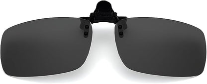 Clip on Polarized Night Vision Driving Glasses Flip up Sunglasses UV-400 to Wear Over Glasses for Night Driving