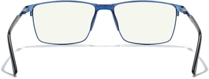 MERRY'S Fashion Blue Light Blocking Glasses - Reading Glasses Metal Frame Spring Hinge Readers for Men Eyeglasses