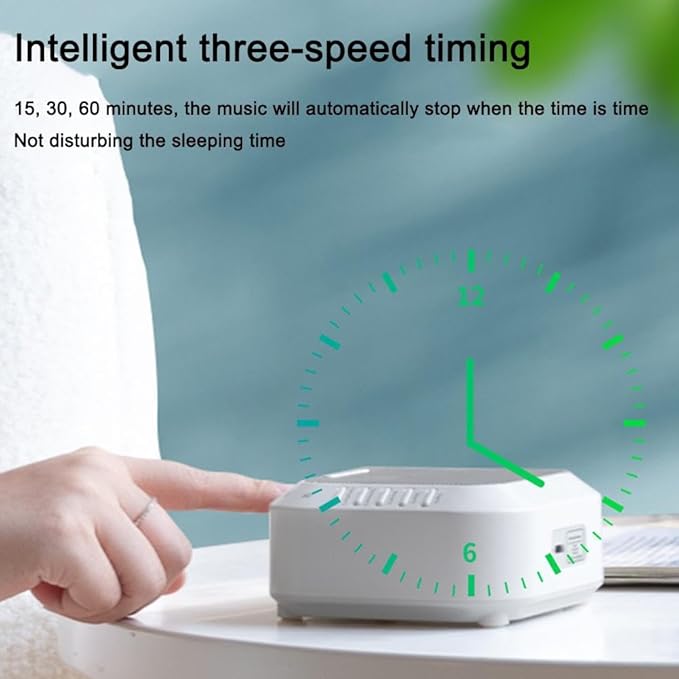 Ora Solfeggio Frequencies Sound Machine - 28 Soothing Sounds with Ambient Night Light | Up to 12H Battery Life, 30/60/90Min Auto-Off Timer | for Meditation, Relaxation, Travel & Stress Relief