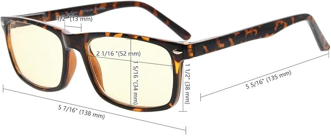 Eyekepper Computer Reading Glasses for Men Blue Light Blocking Readers Women, Tortoise-Blue