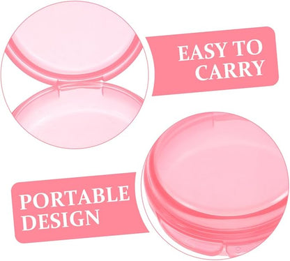 Baluue 3pcs Round Pill Organizer Portable Daily Medicine Dispenser for Travel Sealed Compartments for Vitamins and Medication for Home and Outdoor Use